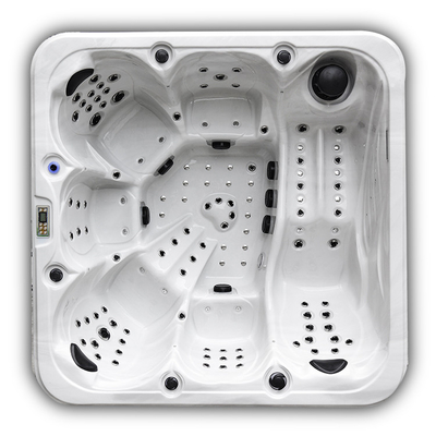 6 Kişilik Masaj Küvet Akrilik Balboa Kontrol Sistemi Jakuzi Outdoor Spa