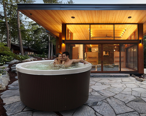 Ease Spas Arylic Outdoor 6 Kişilik Yuvarlak Spa Jakuzi Jakuzi Masaj Havuzu