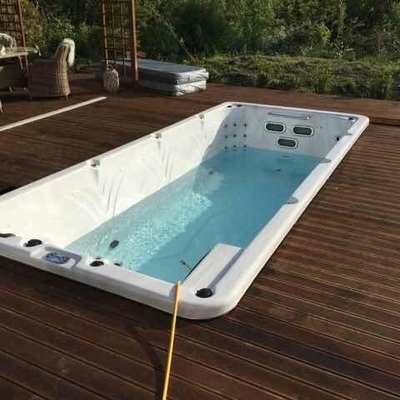 5 Metre Yeni Tasarım Akrilik Sonsuz Yüzme Havuzu Açık Yüzme Spa Jakuzi
