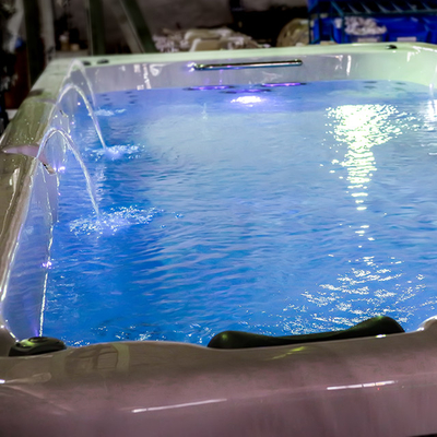 5 Metre Yeni Tasarım Akrilik Sonsuz Yüzme Havuzu Açık Yüzme Spa Jakuzi