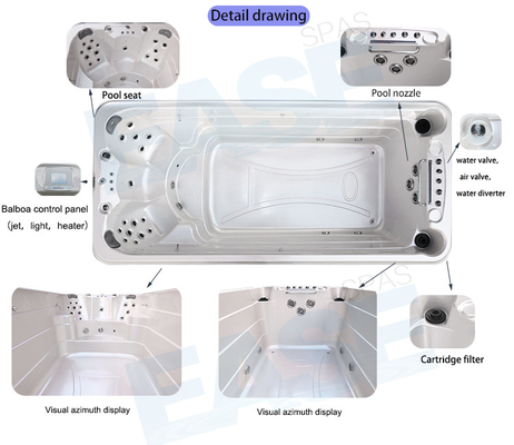 Sonsuz Turbin Yüzme Spa Jacuzzi için 27PCS Toplam Jetler
