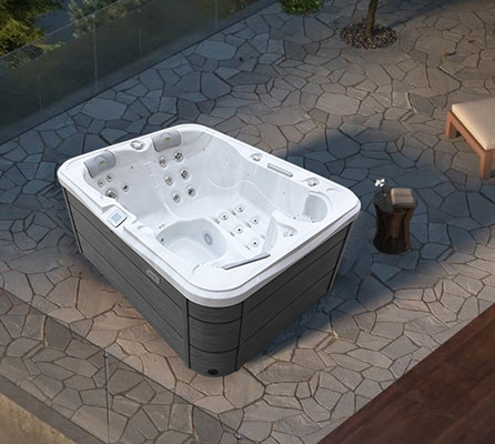1 Lounge 2 Koltuk Beyaz Açık Hava Spası Hot Tub Masaj Spas Banyo Küvetleri Whirlpools