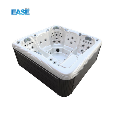Beyaz Mermer 1300L Açık Hava Spası Sıcak Tub Akrilik Spas Banyo Küvetleri Balboa Whirlpool Sistem