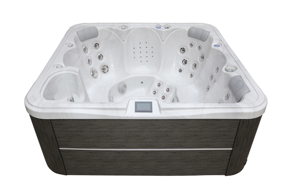 Jacuzzi Açık Su Banyo Spa Akrilik Masaj Banyo Kendini Temizleyen 6 kişilik Spa Havuzları