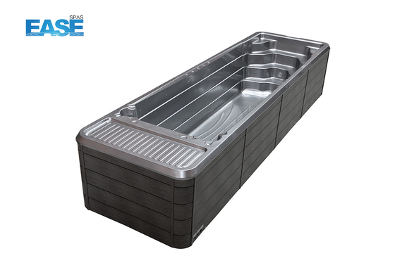 Hydrotherapy Spa Havuzu Dış Bahçe Akrilik Sonsuz Yüzme Spa Satılıyor