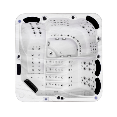 Açık Hava Hidroterapi Spa Havuz Hava Jetleri Masaj Led Işıklı Whirlpool Sıcak Tublar