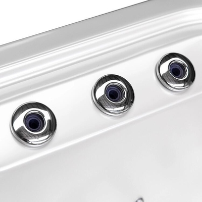 Açık Açık Akrilik Sıcak Havuz Spa Özel Jacuzzi Açık Açık Havuz Spa 6 kişilik Masaj Spa LED Işıklı Sıcak Havuz