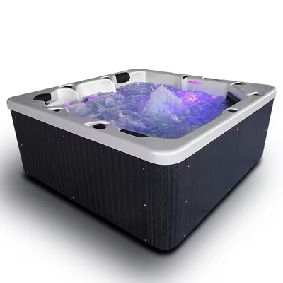 Jacuzzi Açık Hava Spas Tub Hidroterapi ile 5 kişilik Whirlpool Sıcak Tub Lüks Masaj Villa Kullanımı