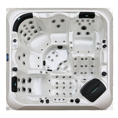 Bahçe 5 Koltuklu Lüks Masaj Spa Banyo Dış Su Banyo Acrylic Freestanding Spa Tub Villa için