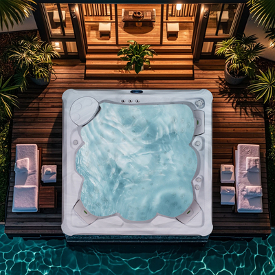 Hidro Masaj Banyoları Dışarıda Isıtmalı ve Jet Havuzları Romantik Whirlpool Hot Tub