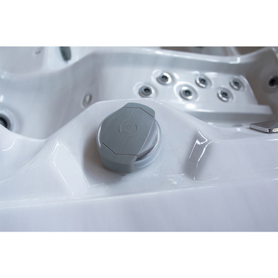 Ergonomik 8 kişilik oturma alanı Okyanus Dalgası Kabuklu Açık Acrylic Whirlpool