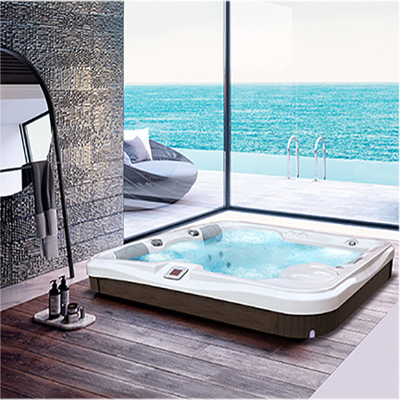 Akrilik Basınç Çekimi Banyo LED Işıklı Whirlpool Spa Tub