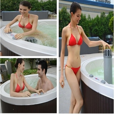 Özgür 5-6 kişilik Hidroterapi Isıtma Hot Tub 2 Seviye Adım