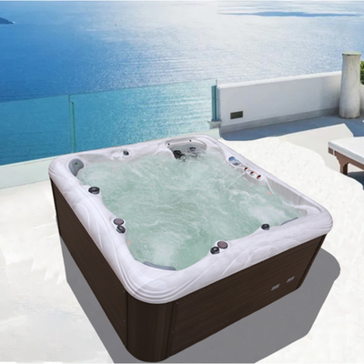 Geniş 6 kişilik sıcak küvet Whirlpool Hidro masaj son derece rahatlamak için