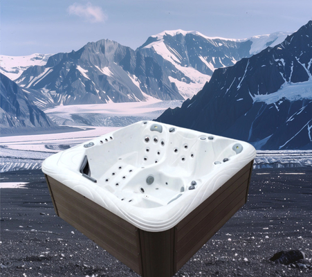 Açık Hava Spa Havuzu Hidroterapi Sauna Masaj Sıcak Tub Isıtma Sistemiyle