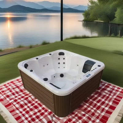 Açık Acrylic Hydro Spa Tub Ev Rahatlama Sauna Buharlı Sıcak Havuz
