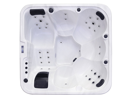 OEM Spa Fabrikası 5 kişilik Masaj Whirlpool Jacuzzi Otomatik Temizlik Sistemi ile Açık Hava Sıcak Tub