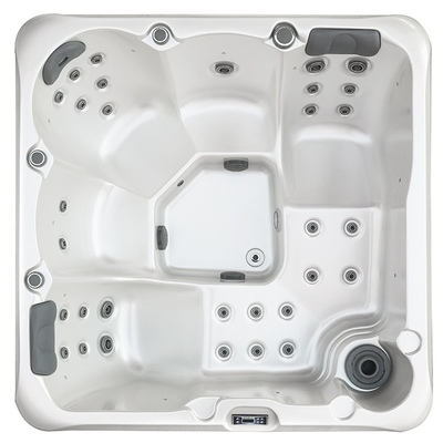Açık Bahçe Villa Yeraltı Whirlpool Acrylic Masaj Spa Tub Daha İyi Rahatlık İçin