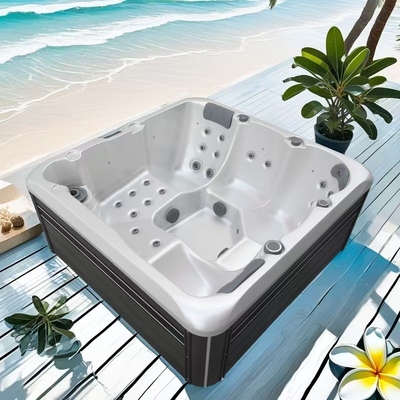 Açık Bahçe Villa Yeraltı Whirlpool Acrylic Masaj Spa Tub Daha İyi Rahatlık İçin
