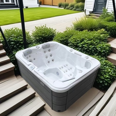 3-4 kişilik Jacussii Açık Hava Spası LED Işık ve Enerji ile Sıcak Havuz-Tasarım