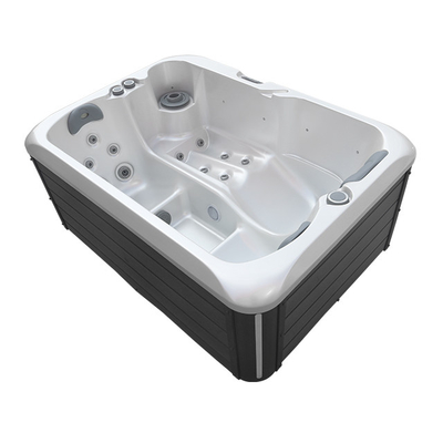 Modern 3 Kişilik Akrilik Jakuziler Spa Jakuzi Açık Küvet, LED Işıklı