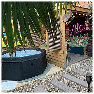 Açık Şişme Yuvarlak Spa Havuz Küveti için Özel Logo 4 Kişilik Spa Jakuzi