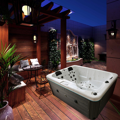 Whirlpool Açık Spa Küvetleri Jakuzi Jakuzi için Arka Bahçe Havuzu 3 Kişilik