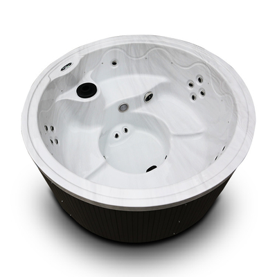 1200L 5 kişilik sıcak küvet Aristech Akrilik Yuvarlak Şekil Whirlpool Jacuzzi Spa Tub