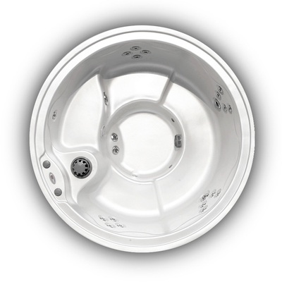 1200L 5 kişilik sıcak küvet Aristech Akrilik Yuvarlak Şekil Whirlpool Jacuzzi Spa Tub
