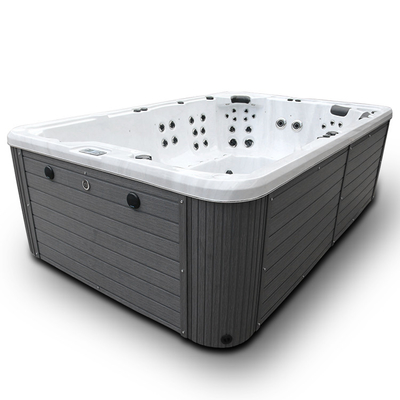 Lüks 10 Kişilik Akrilik Yüzme Havuzu LED'li Açık Yüzme Spa Jakuzi