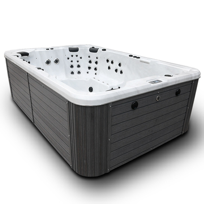 Lüks 10 Kişilik Yüzme Spa Küveti Akrilik Yüzme Havuzu Jakuziler Combo
