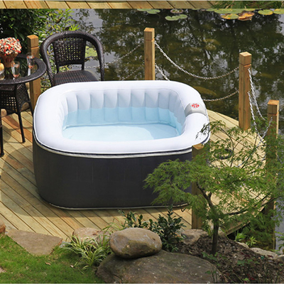 Modern 4 Kişilik Bahçe Jakuzi Açık Yuvarlak Şişme Spa Küveti