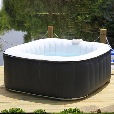 Modern 4 Kişilik Bahçe Jakuzi Açık Yuvarlak Şişme Spa Küveti