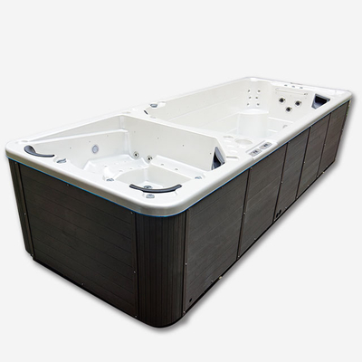 Yüzmek Spa İyi Yüzmek Havuz Konteyner Sonsuz Havuz Akrilik Fiberglas Yüzmek Spa Havuzu Açık Yüzme Havuzu