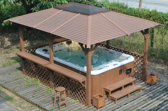 4.8 Metre Akrilik Yüzme Havuzu 2 Kişilik Jakuzi ile Açık Yüzme Spa