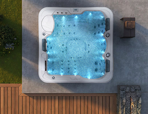 4 kişilik Dış Su Banyo Whirlpool Bahçe Taşınabilir Masaj Banyo Tasarımı