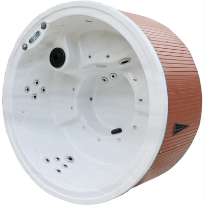 5~6 yuvarlak sıcak küvetler Dış Banyo Spa Küveti 2.5HP Pompa 2 Seviye Adım