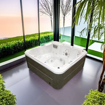 Akrilik Whirlpool Spa Tub 6 kişilik Açık Masaj Sıcak Tub Aile Eğlence Partisi için