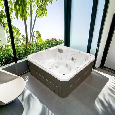 Açık Bahçe Partisi Akrilik Hidro Masaj Sıcak Tub Çift Bölgeli Açık Hava Spa Havuzu